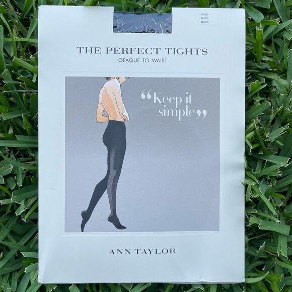 Ann Taylor Y2K The Perfect Tights opaque to waist stockings/ tights - Picture 1 of 2
